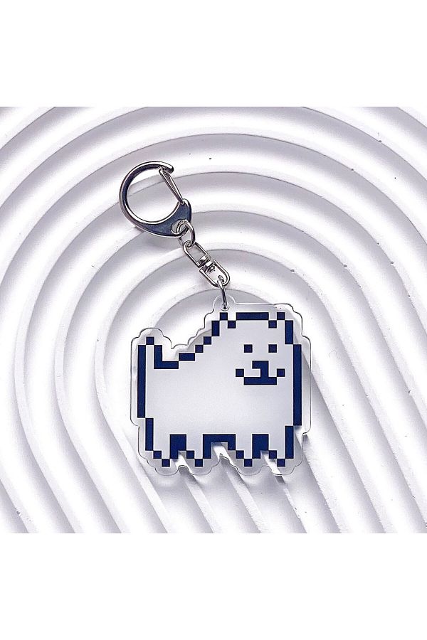 Choice-5cm 9 UNDERTALE Pixel Games Sans Acrylic Keychain Accessories Bag Charm Cute Cartoon Backpack Pendan 1