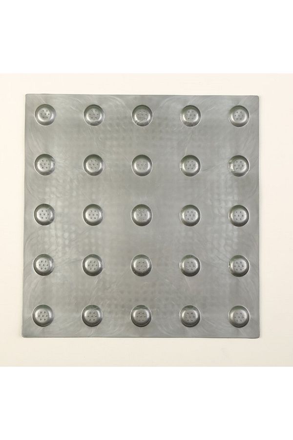 solon-Alerting Dot with Base Outdoor Gray, Crash Points for the Visually Impaired, Tactile Dot 1