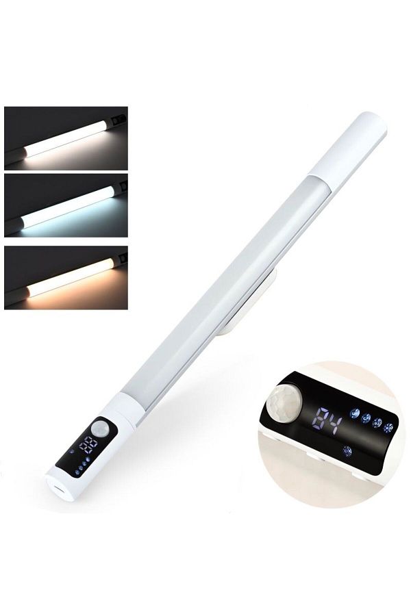 miraza-Smart LED Lamp with Motion Sensor, 2000mAh, USB-C, Digital Display, Rotating Sensors 1