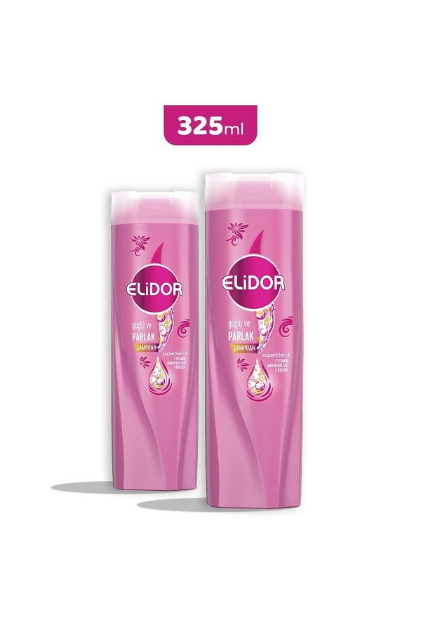 Elidor-Superblend 325 ml Strong and Shiny Shampoo - X 2 1