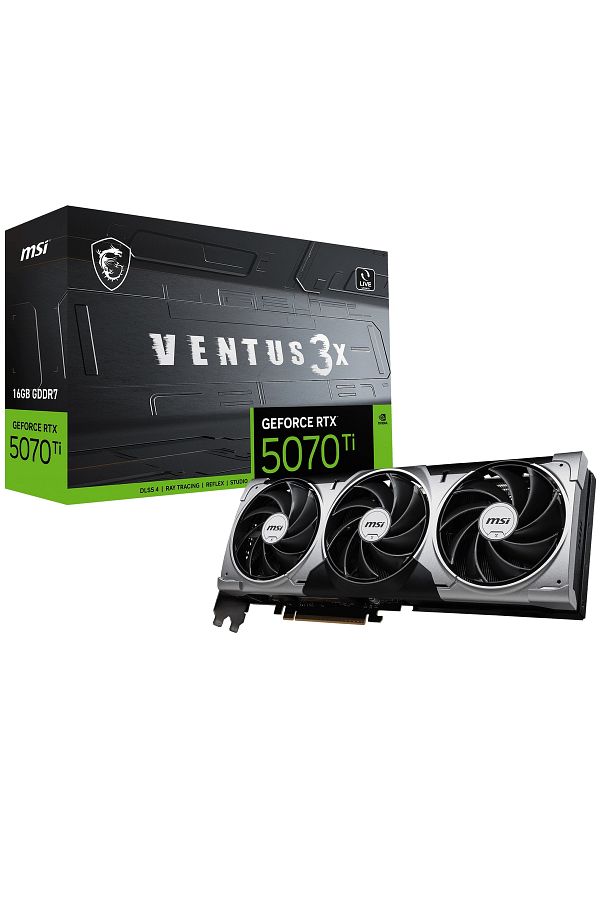 MSI-Geforce Rtx 5070 Ti 16g Ventus 3X Gdrr7 256Bit Dx12 Gaming (Player) Graphics Card 1