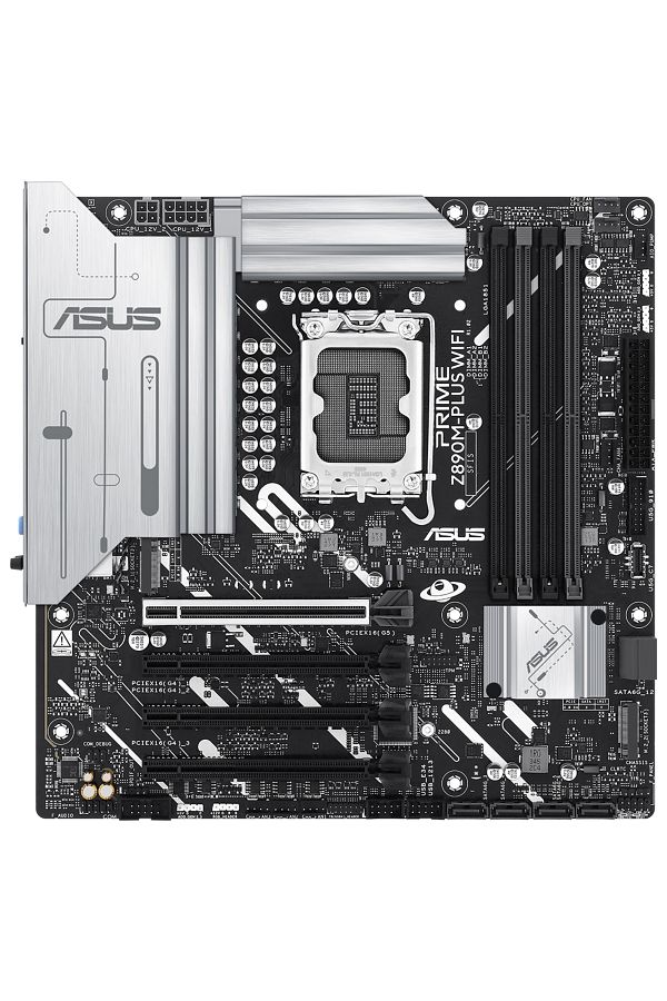 ASUS-PRIME Z890M-PLUS WIFI Intel Z890 LGA1851 DDR5 7600 DP HDMI 3x M2 USB3.2 WiFi 7 mATX 10+1+2+1 1