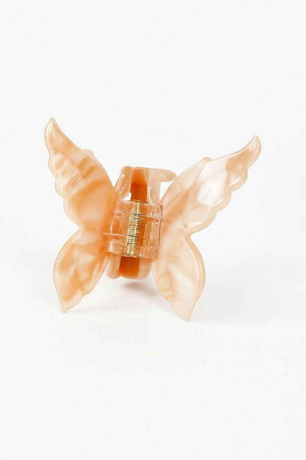 Roberta Lorenz-Agrafă de păr cu design personalizat pentru femei, cu design fluture, material os, 6 cm 1
