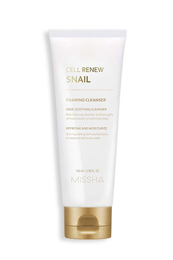 Missha-Super Aqua Cell Renew Snail Cleansing Foam - Snail Extract, 100ml Cleansing Foam 1