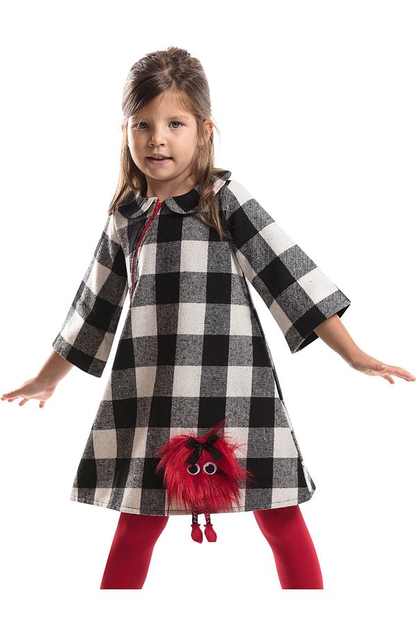 Denokids-Плед для дівчинки з помпоном та іграшковим коміром Bebe 1