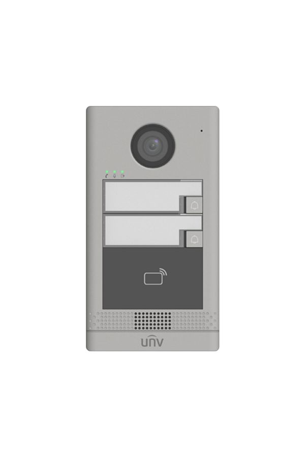 Uniview-TCP/IP video intercom outdoor station for 2 families, IR, IK08 - UNV OEU-202S-HMK2 1