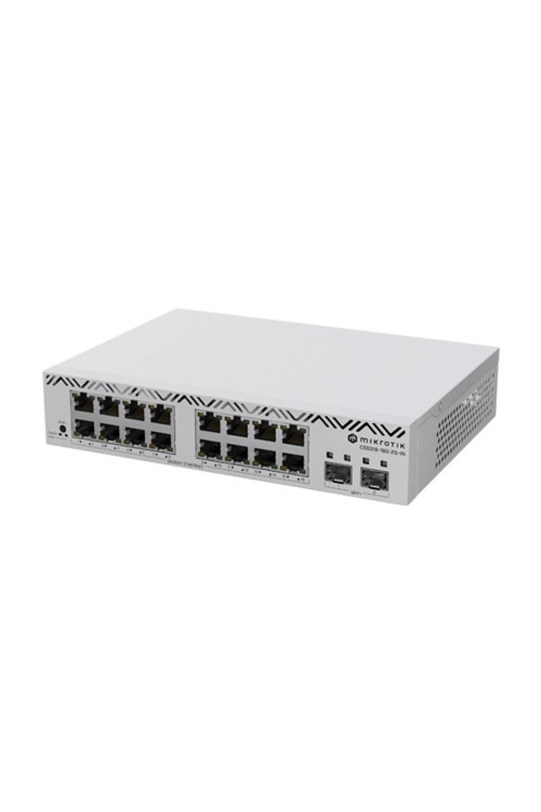 MIKROTIK-Cloud Smart Switch, 16 x Gigabit, 2 x SFP+ 10Gbps, 1U - CSS318-16G-2S+IN 1