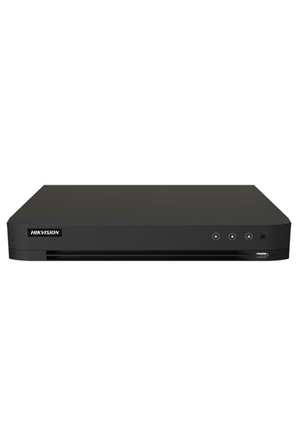 Hikvision-DVR AcuSense 16 ch., 5MP + 8 ch. IP 6MP, Alarm I/O, VCA - iDS-7216HQHI-M1-XT(16A+4/1ALM) 1