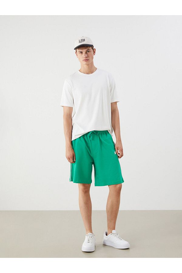 LC Waikiki-Standard Pattern Pique Men's Shorts 1