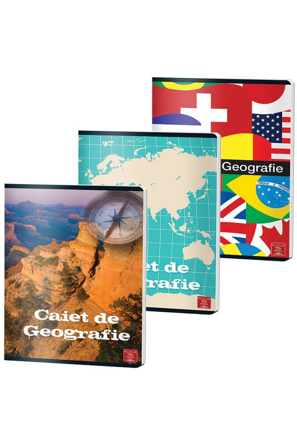 PIGNA-, Geography Notebook A4, 24 Pages, Map Ruling, Color Cover, Stapled Binding 1