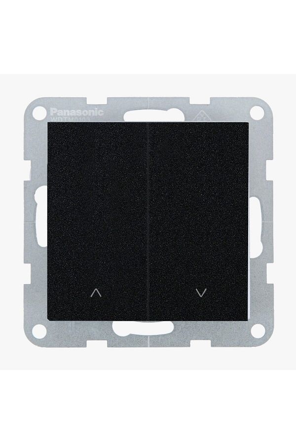 PANASONIC-Mechanism for Roller Shutter Switch with Two Buttons - Karre Plus 55 Black 1