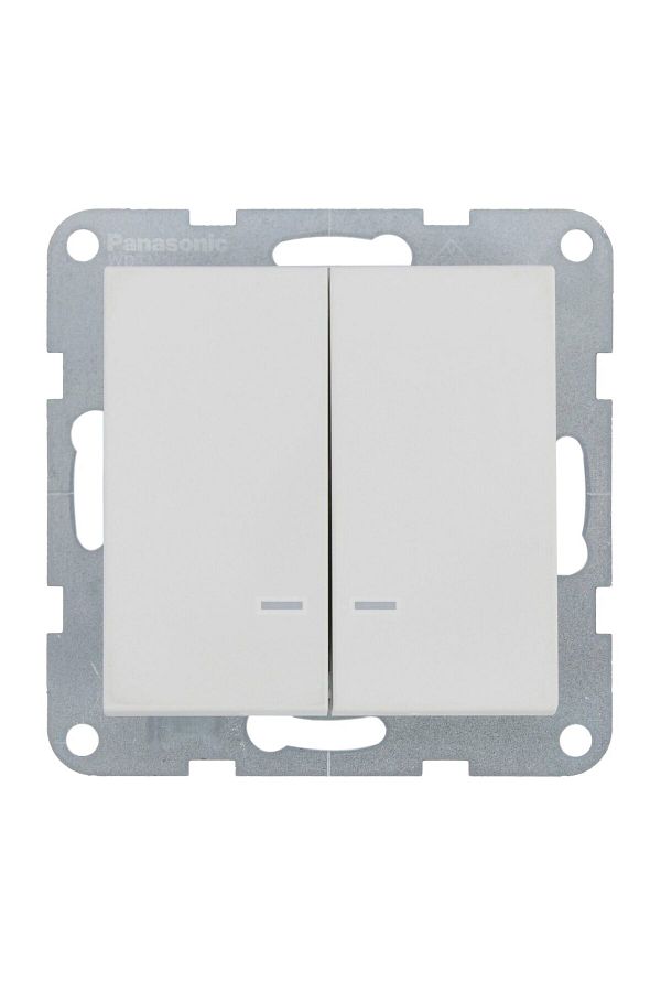 PANASONIC-Switch Mechanism with LED Karre Plus 55, Soft Touch, Seashell 1