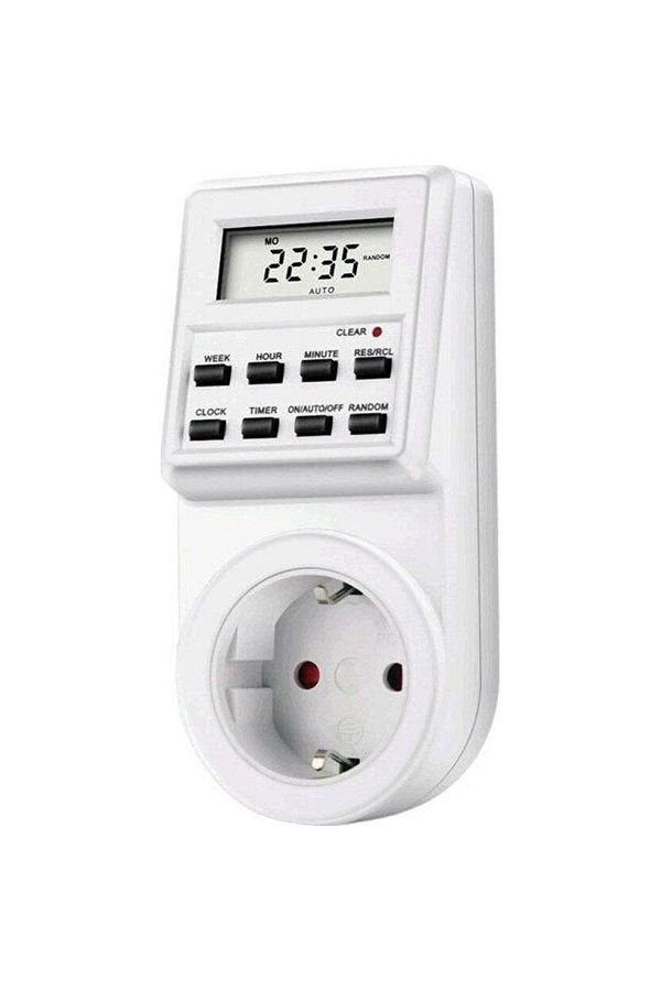 divendi-ro-Smart socket with LCD display, energy consumption meter, timer and clock 1