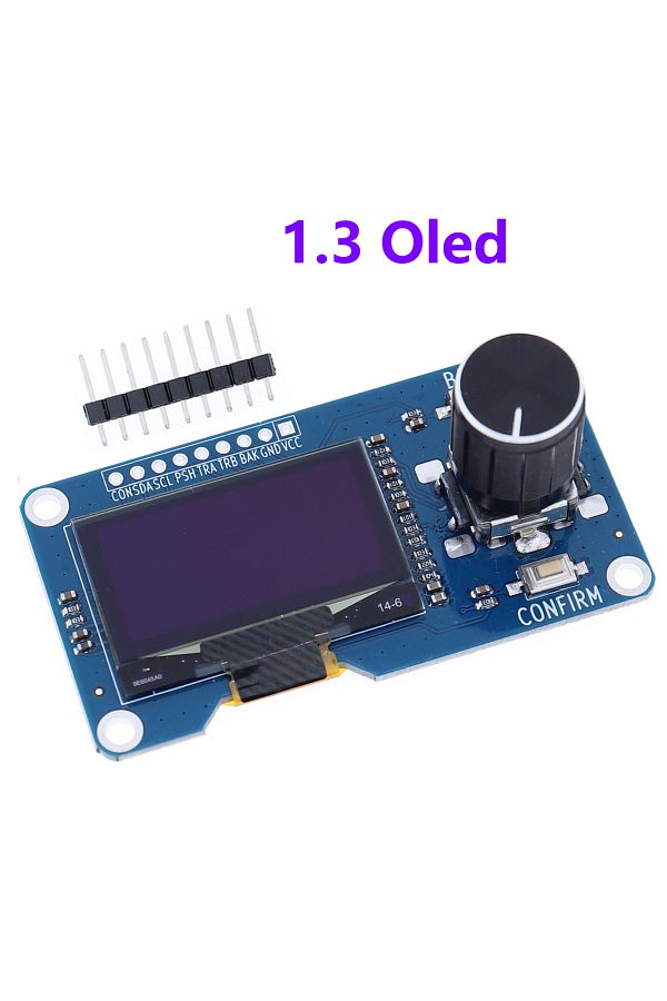 Choice-1.3 inch white SAMIROB 0.96/1.3 inch white oled display screen combined with EC11 rotary encoder mod 1