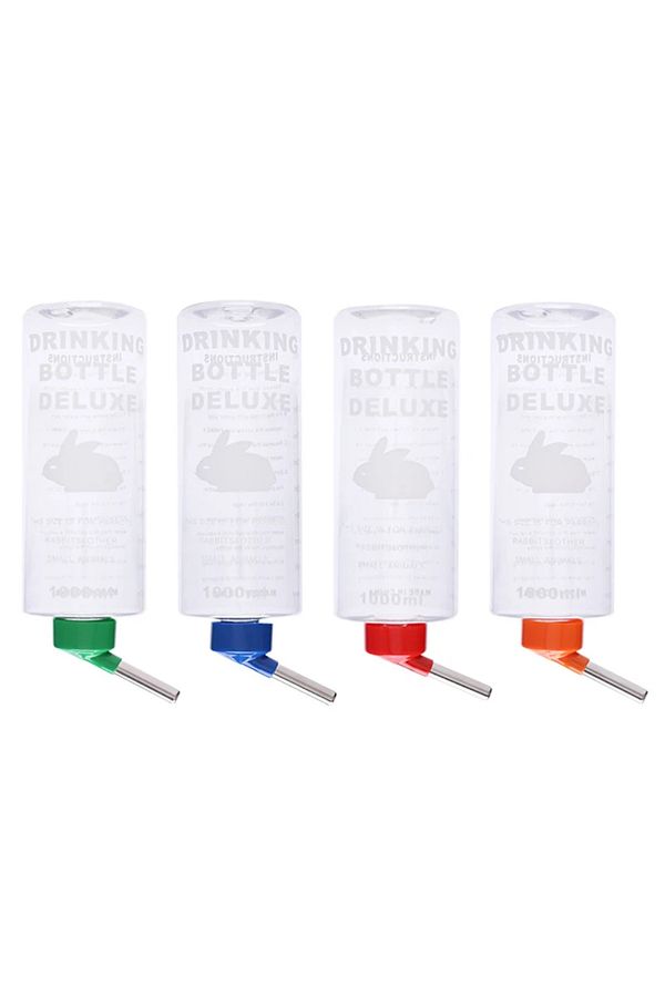 Choice-1pc Random Color 1 pc Random 1000ml Rabbit Drinking Plastic Water Bottle Dispenser Feeder Hanging Pe 1