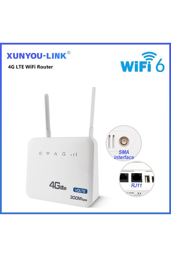 Choice-4G LTE WiFi Router 300Mbps Modem With SMA Extend Antenna Interface and Fixed Telephone VOLET Func... 1