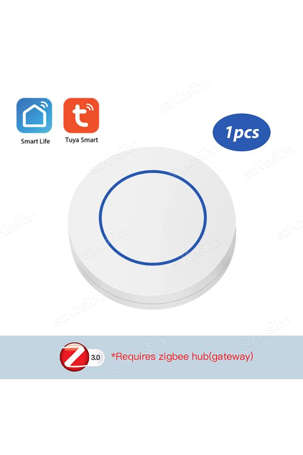 Choice-white Zigbee3.0 Smart Button Wireless Scene Switch Automation Remote Control Works with Zigbee Hub Z 1