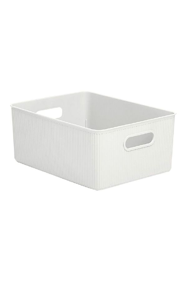 Tatay-Impact Resistance Vertical Wavy Design Rectangular Multipurpose Storage Basket 15 Liter 1