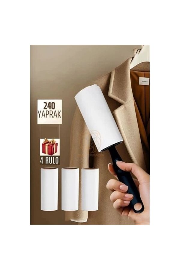PRATİKOBA-Bfs Lint Remover Roller Lint Collector 240 Sheets 4 Balls 1