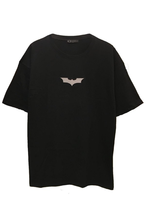 donamod Unisex Oversize Reflective Printed DC Batman T-Shirt