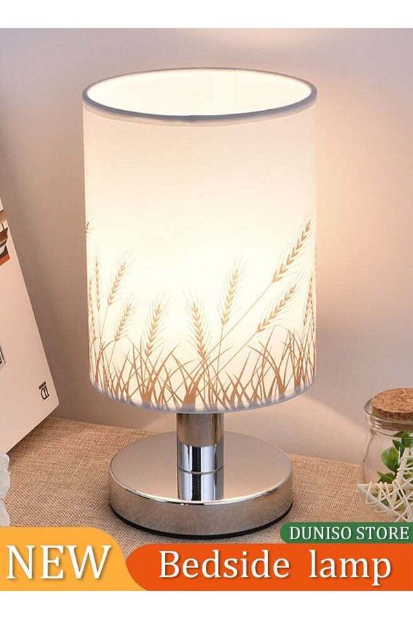 fun zone-DUNISO Bedside Table Lamp, USB Desk Lamp with Touch Switch 1