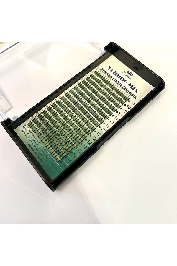 Royal-Premium Volume 3D Eyelash Extensions, D Curvature, Thickness 0.10 mm, Mix Length, 16 Rows 1
