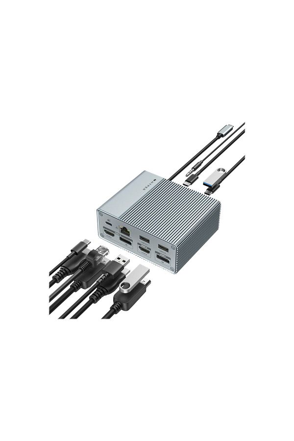 3DHyperStudio-Stacja dokująca USB-C HyperDrive GEN2 12 w 1 | Porty Ethernet LAN (RJ-45) 1 | Ilość portów HDMI 2 1