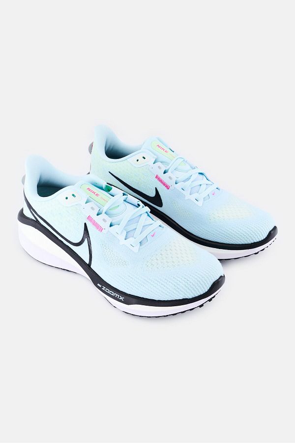 Nike-Women Vomero 17 Lace Up Running Shoes, Light Blue 1