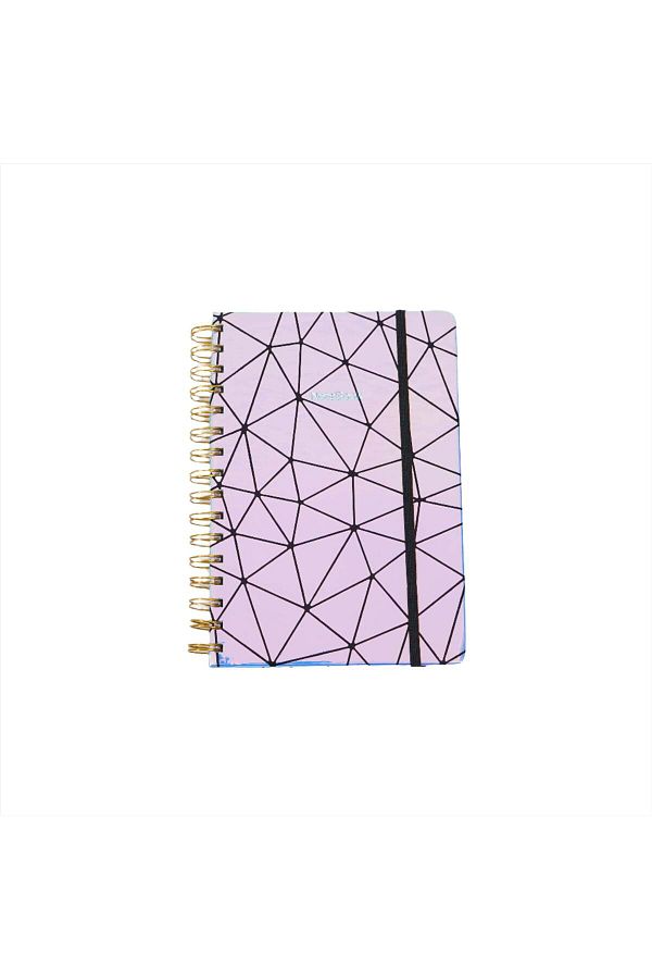 Midi-A5 Laser geometry pattern coil notebook/mixed 1