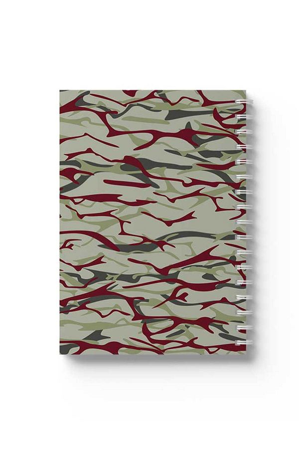 LOWHA-Spiral Notebook with Front and Back Hard Covers Featuring Shapes Design 1