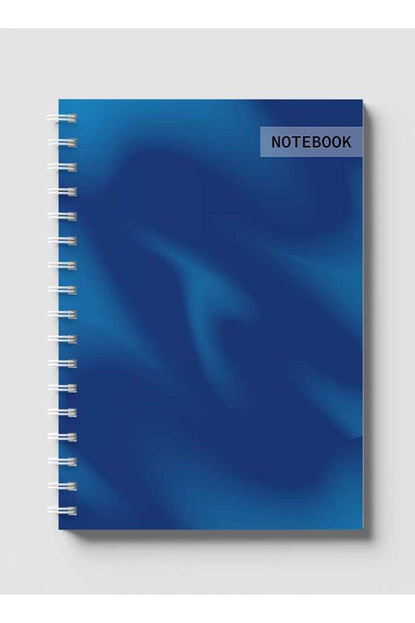 LOWHA-Spiral Notebook with Front and Back Hard Covers Featuring Minimalist Gradient Design 1