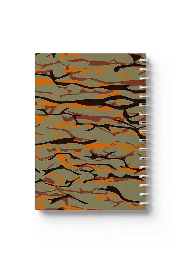 LOWHA-Spiral Notebook with Front and Back Hard Covers Featuring Shapes Design 1