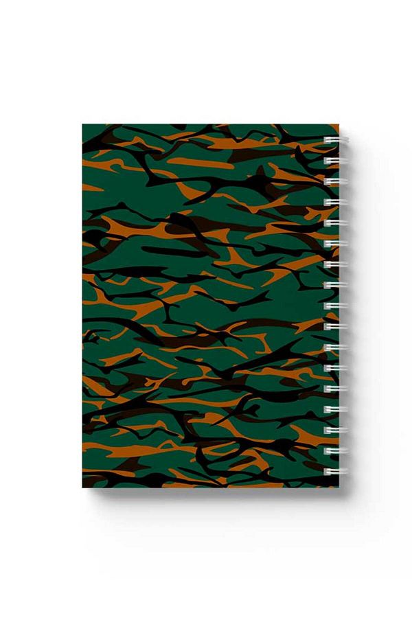 LOWHA-Spiral Notebook with Front and Back Hard Covers Featuring Shapes Design 1
