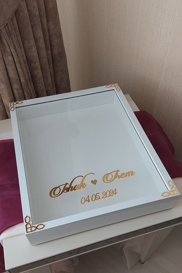 Verda Çerçeve-40X50 cm Rose Memory Frame! Deep Frame Without Leds! Rose Memory Frame - for Bridal Bouquets 1