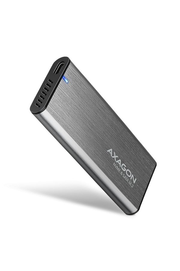 Axagon-External USB-C 3.2 Gen 2 metal box for M.2 NVMe & SATA SSD disks 1
