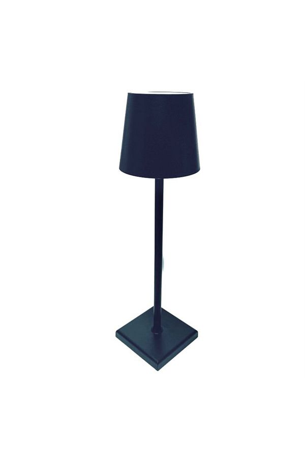 Tescomak-Rechargeable touch LED table lamp with telescopic rod, black 1