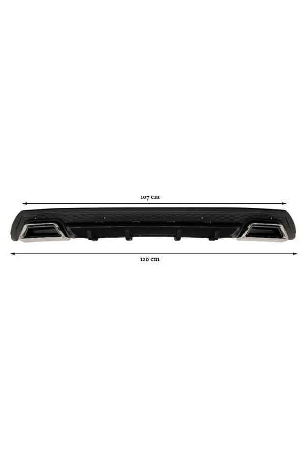 DELUXETUNING-Prelungire bara spate universal , ELITE B Design, negru cu gri, ornamente toba rotunde 1