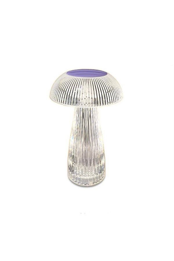 Andowl-Table lamp, crystal mushroom style with RGB LED and transparent remote control 1