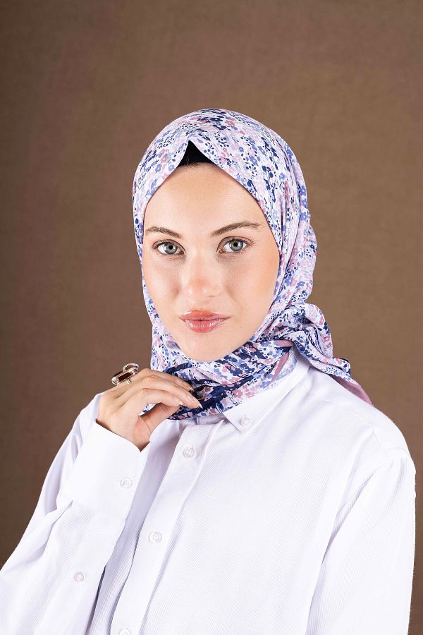 Akel-Patterned Soft Scarf Collection Flower Pattern 1