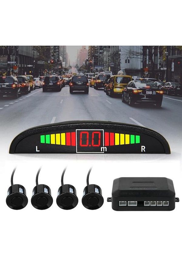 Dexia-Universal car parking sensors with Digital display, Black 1
