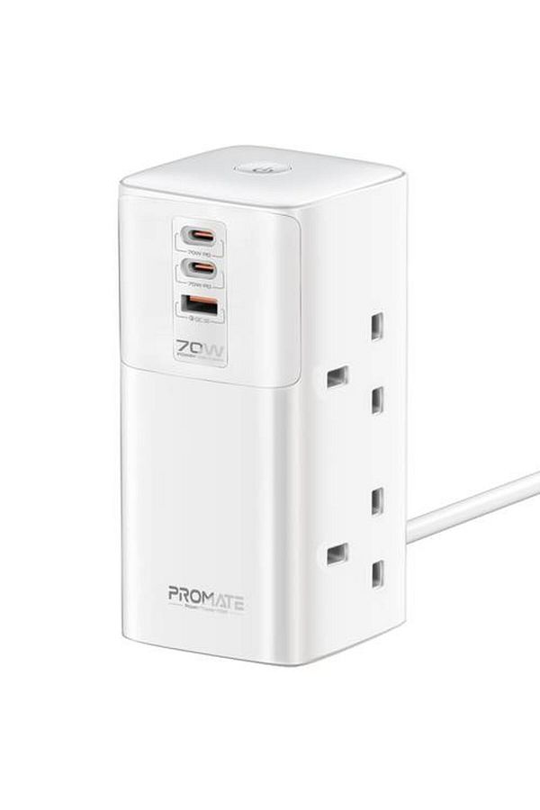 Promate-70W multi-port charging station provides high-efficiency charging for multiple devices at the same time 1