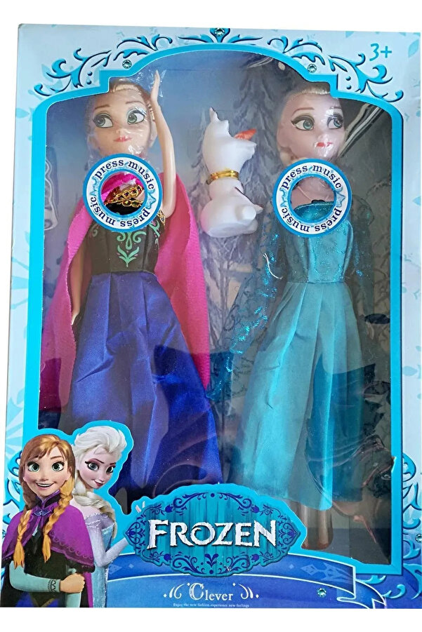 Genel Markalar Çocuk Gelişim Oyuncaklar Şarkı Söyleyen Işıklı Elsa - Anna Ve Olaf 30Cm Kız Erkek Çocuk Oyuncak