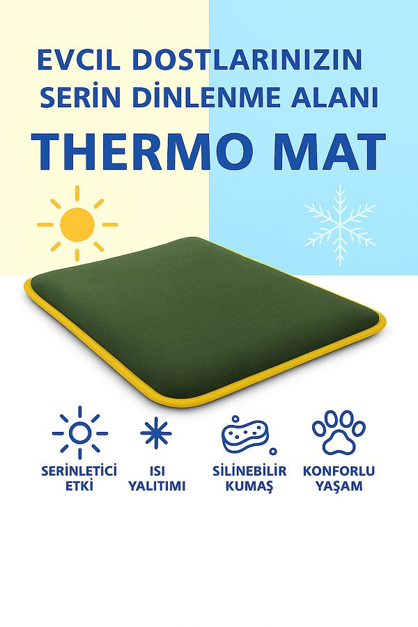PUGALO-Thermo Mat Can Be Used Both Cold and Warm 2-in-1 Cat & Dog Cushion 1