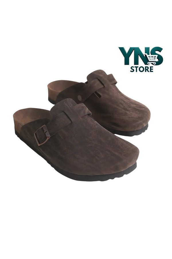 Ynsstore-Νέα σεζόν Νέο μοντέλο Boston Slippers Unisex Χρώμα καφέ 1