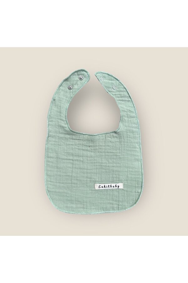 Enhitbaby Sıvı Geçirmez Çift Kat Müslin Mama Ve Salya Önlüğü, %100 Pamuk Alezli