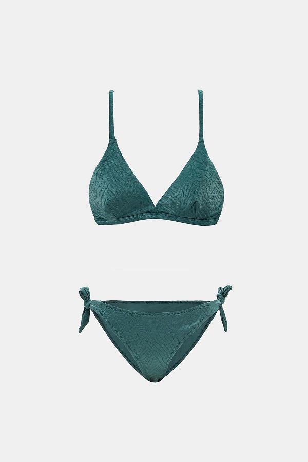 Amarelle-Bali Green Triangle Bikini Set with Pads Without Padding 1