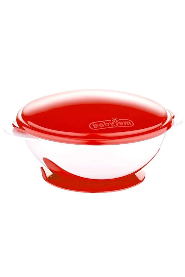 Babyjem 565 Vakumlu Mama Tabağı Kırmızı