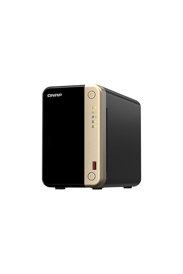 Qnap-NAS 264 2-Bay, CPU Intel Celeron N5105/N5095 4-core/4-thread Processor, RAM 8 GB DDR4 (onb 1