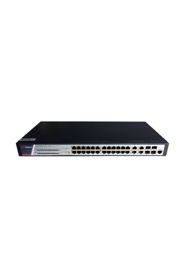Hikvision-Switch 24 porturi POE Gigabit, DS-3E2528P(B)(O-STD), Full Managed, 24 x Gigabit Poe 1