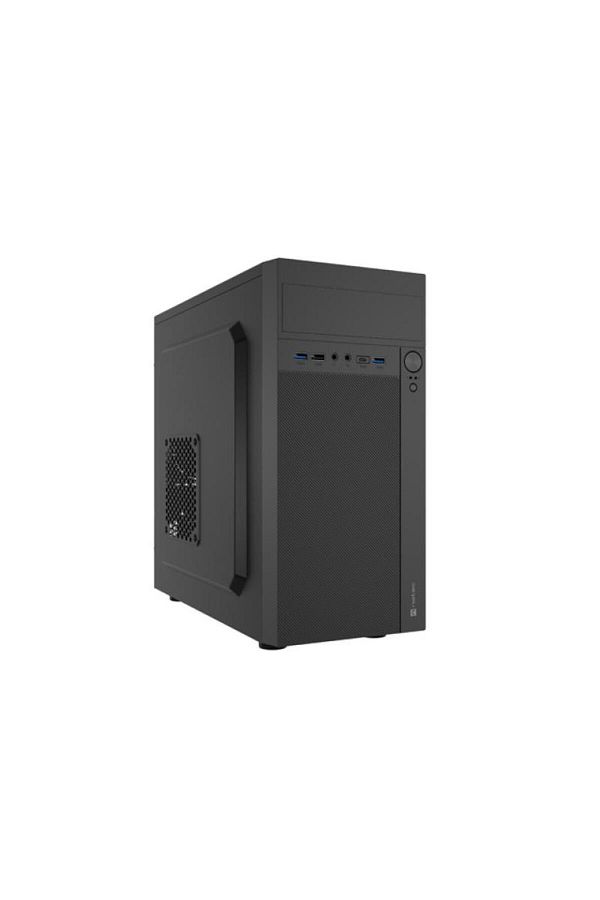 Natec-HELIX Mini Tower BLACK USB C Case, 4 Expansion Slots, Drive Bays: 3x3.5 5x2.5 1x5 1